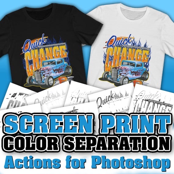 spot color separation for screen printing